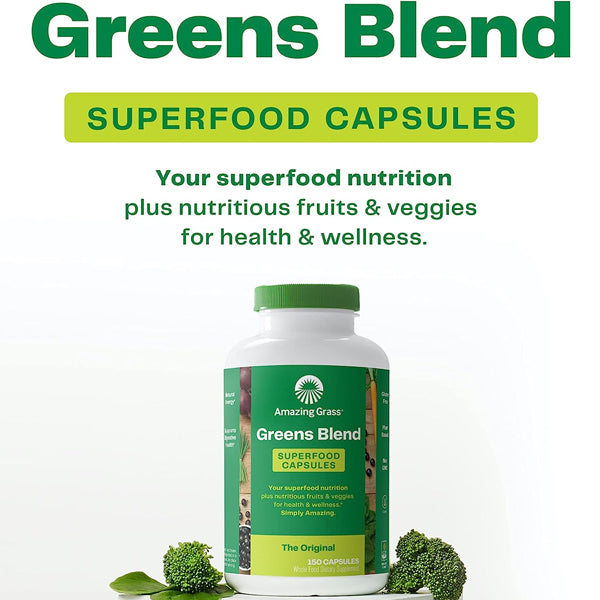 Amazing Grass Greens Blends Superfood Capsules
