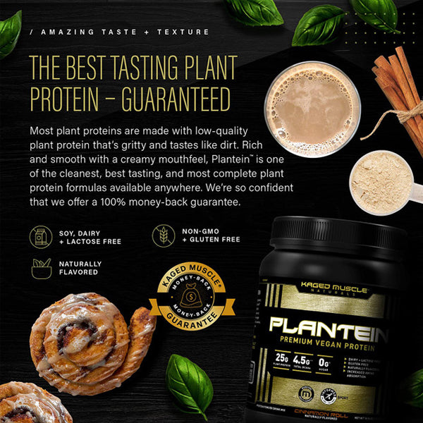 Kaged Muscle Plantein Premium Vegan Protein 15 Servings