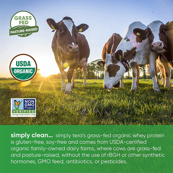 Simply Tera's Organic Grass-Fed Whey Protein 1.5lbs