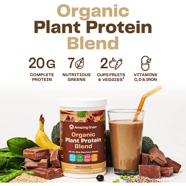 Amazing Grass Organic Plant Protein Blend 10-11 Servings