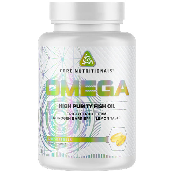 2 x 120 Softgels Core Nutritionals Omega High Purity Fish Oil