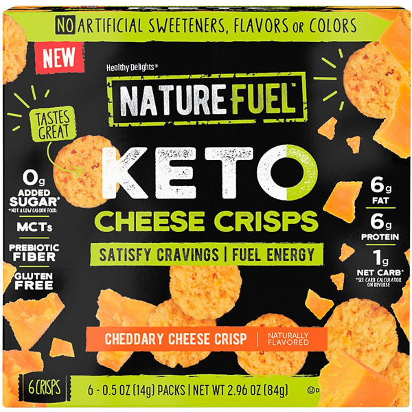 Nature Fuel Keto Protein Cheese Crisps 6pk