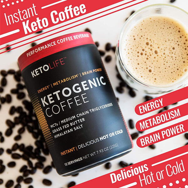 Keto Life Ketogenic Instant Coffee 15 Servings