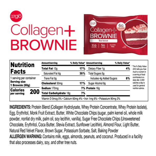321glo Collagen+ Protein Brownies 12pk
