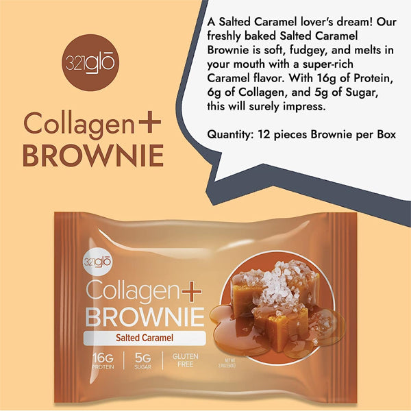 321glo Collagen+ Protein Brownies 12pk