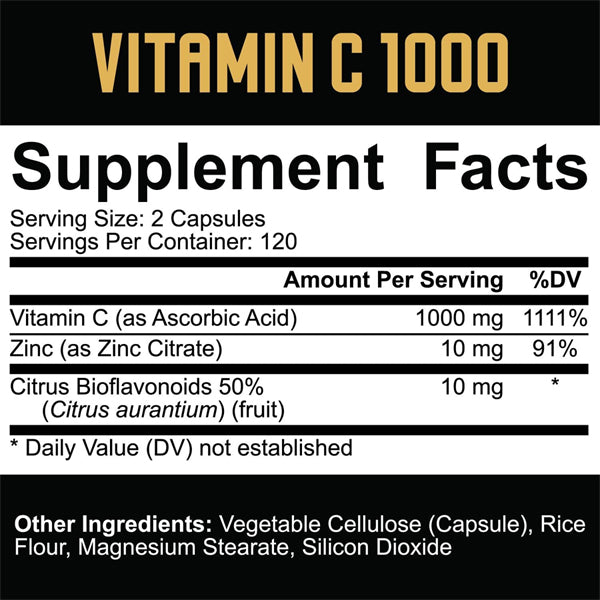 5% Nutrition Core Vitamin C 1000 Capsules
