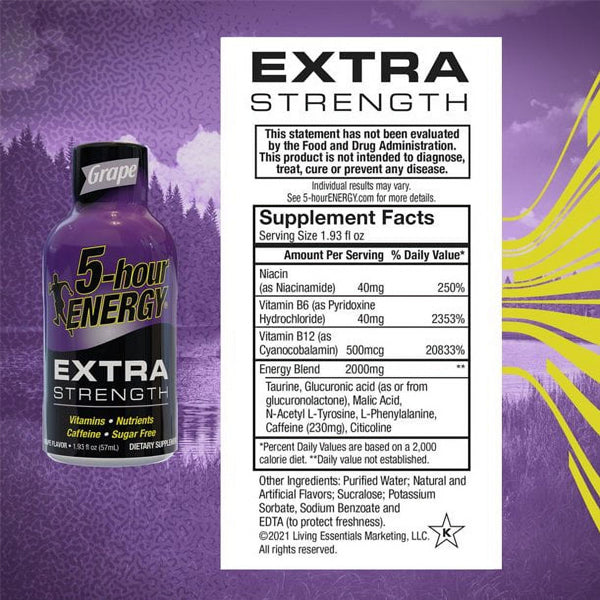 5-Hour Energy Shots Extra Strength 12pk