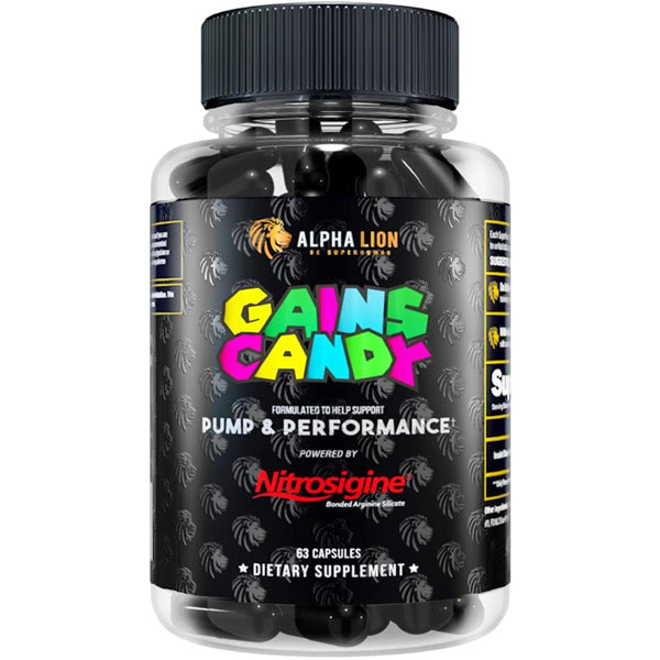 Alpha Lion Gainz Candy Nitrosigine 63 Capsules