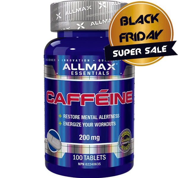 AllMax Caffeine Alertness Focus & Energy Tablets