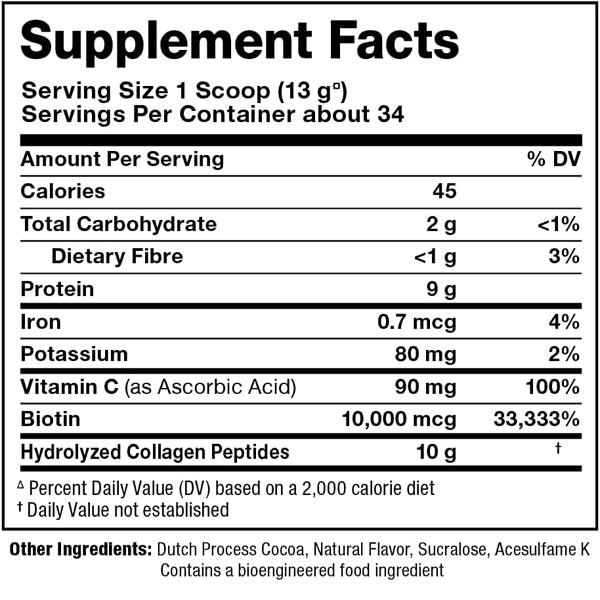 AllMax Grass Fed Collagen With Biotin & Vitamin C 15.5oz