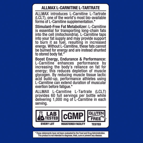 AllMax L-Carnitine Tartrate Capsules