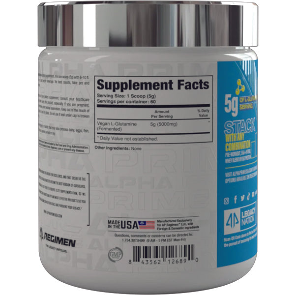 Alpha Prime Fermented Glutamine 60 Servings