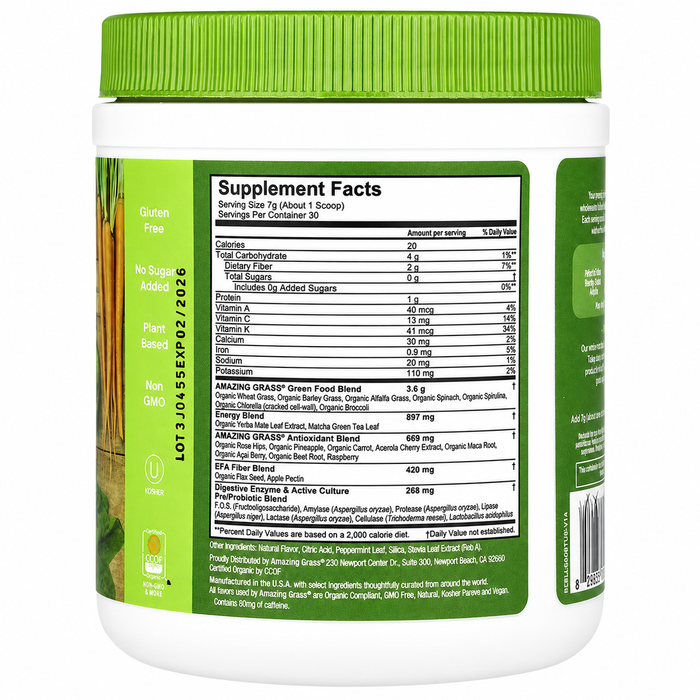 Amazing Grass Green Superfood Energy 30 Servings