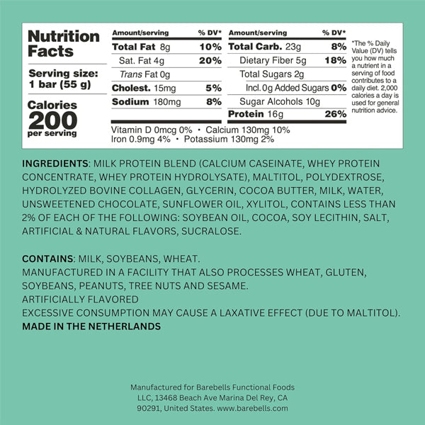 Barbells Soft Protein Bar 12pk