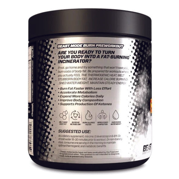 Beast Sports Beast Mode Burn Pre-Workout 25 Servings