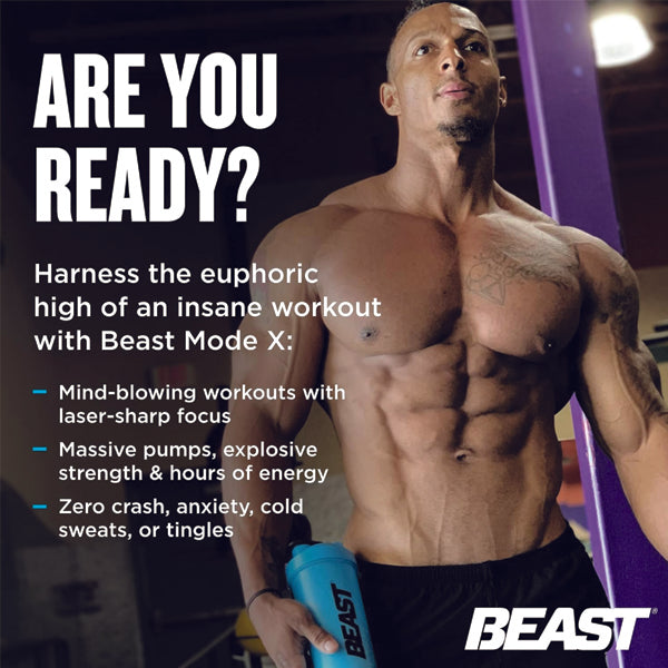 Beast Sports Beast Mode X Pre-Workout 25 Servings