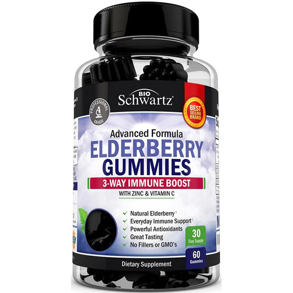 2 x 60 Gummies Bio Schwartz Advanced Formula Elderberry