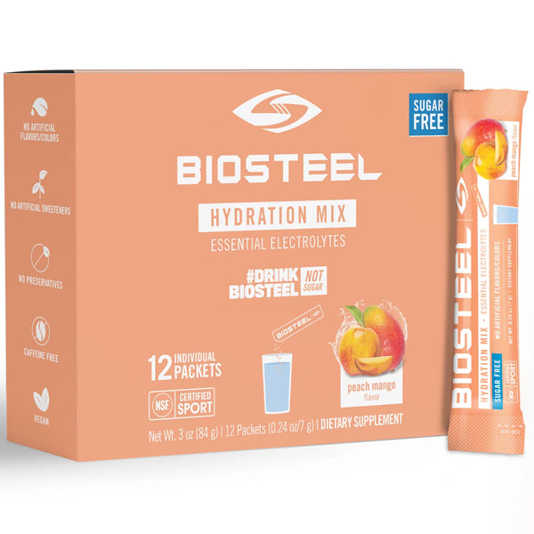 Biosteel Hydration Electrolytes & BCAA Mix Stickpacks 12pk