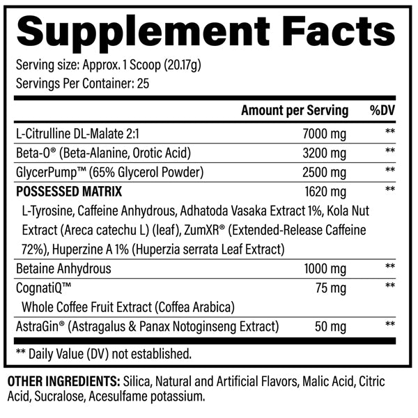 Black Magic BZRK Pre-Workout 25 Servings