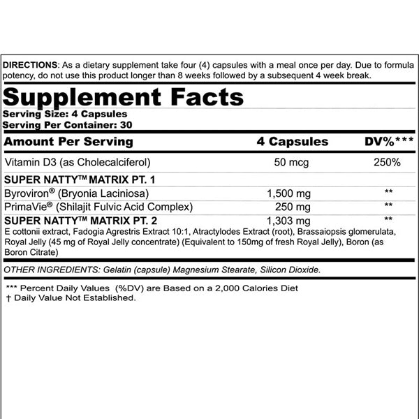 Black Magic Super Natty Test Booster 120 Capsules