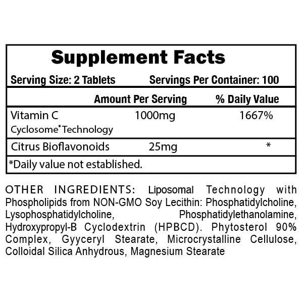 Blackstone Labs Liposomal Vitamin C Tablets