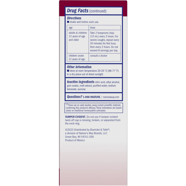 Boericke & Tafel Daytime Cough & Bronchial Syrup 8oz