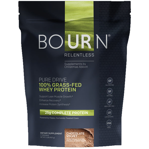 2 x 2lbs Bourn Relentless Pure Drive 100% Grass-Fed Whey