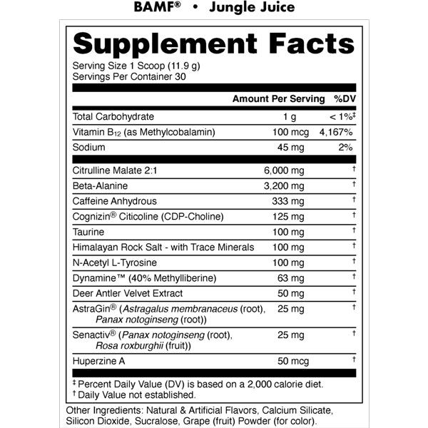 Bucked Up BAMF Pre-Workout 30 Servings