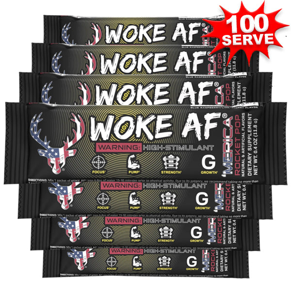 Bucked Up Woke AF Pre-Workout Singles 100pk Bucked Up Woke AF Pre-Workout Singles 100pk