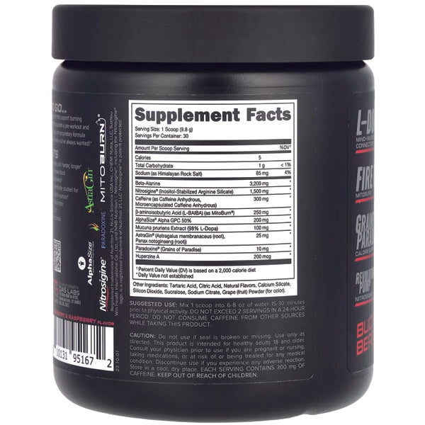 Bucked Up LFG Burn Thermogenic Pre 30 Servings