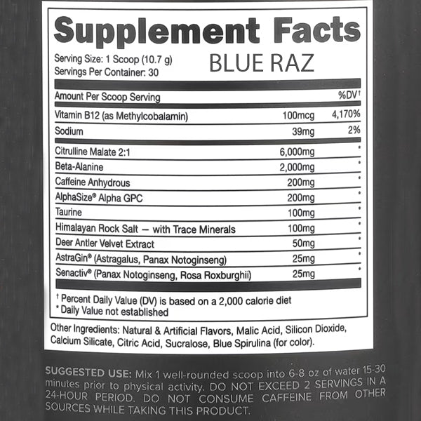 Bucked Up Pre-Workout 30 Servings