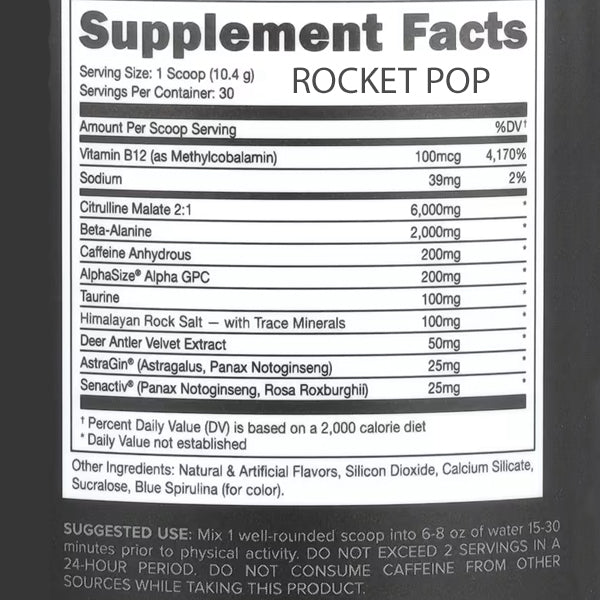 Bucked Up Pre-Workout 30 Servings