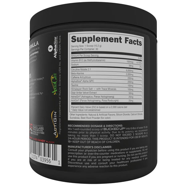 Bucked Up Pre-Workout 30 Servings