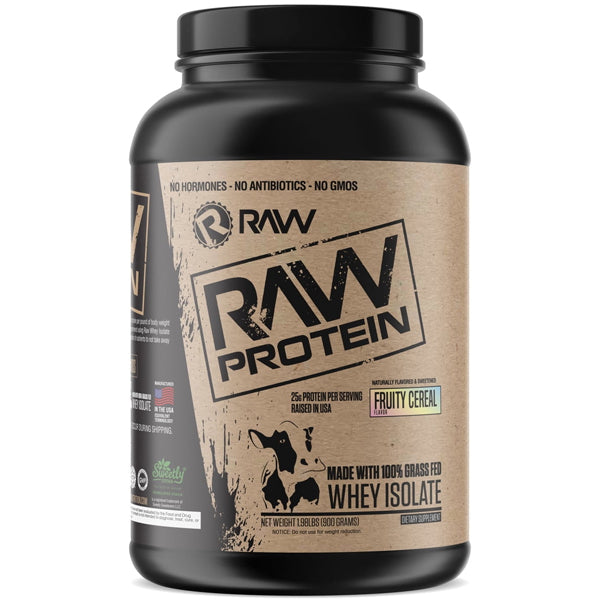 Raw Nutrition Grass Fed Whey Isolate Protein 25 Servings