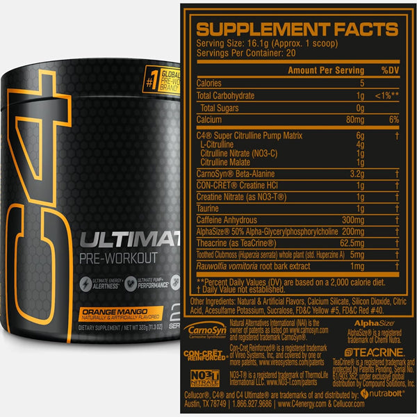 Cellucor C4 Ultimate Pre-Workout 20 Servings