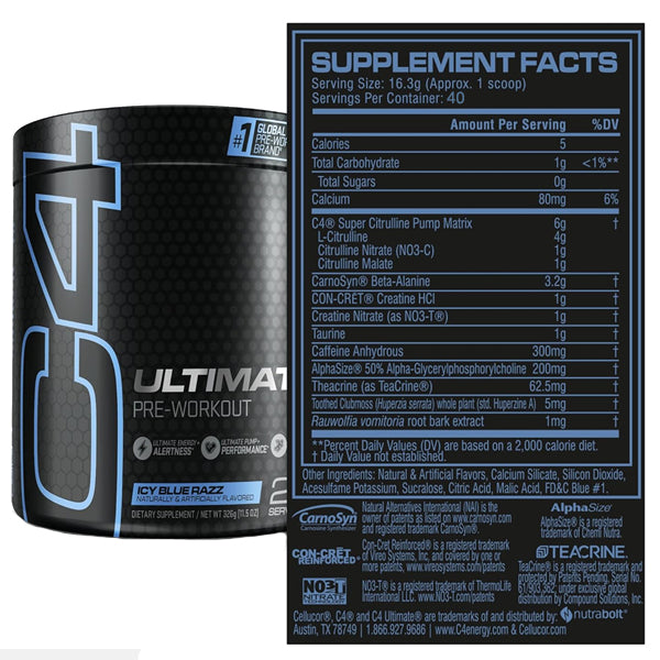 Cellucor C4 Ultimate Pre-Workout 40 Servings