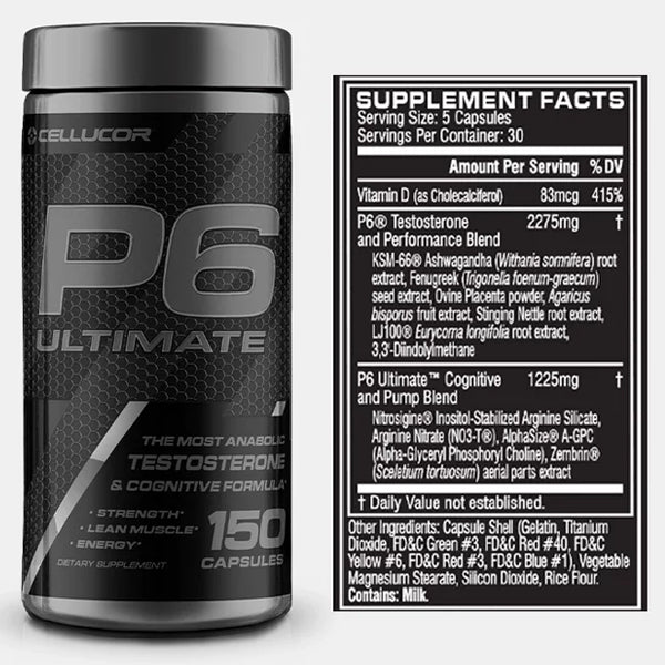 Cellucor P6 Ultimate Test Booster Capsules