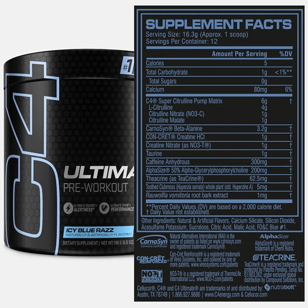 Cellucor C4 Ultimate Pre-Workout 12 Servings