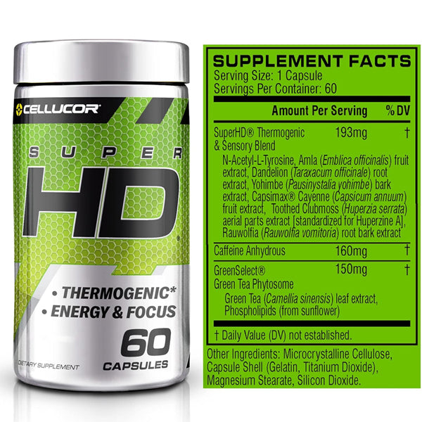 Cellucor Super HD Fat Burner Capsules