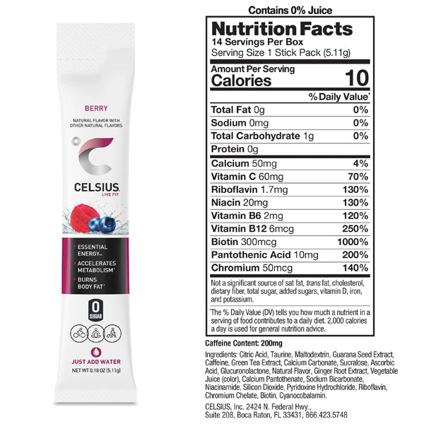 Celsius Essential Energy Stickpack 14pk