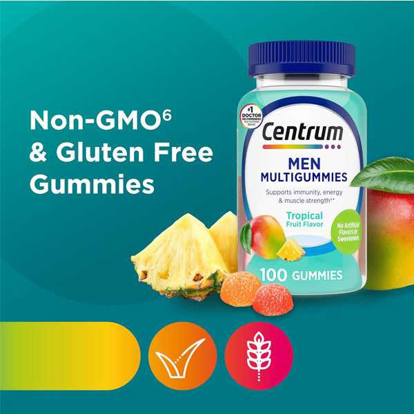 Centrum Men Multigummies 100 Gummies