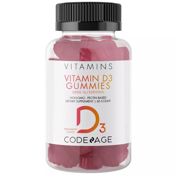 3 x 60ct CodeAge Vitamin D3 Gummies 5000IU
