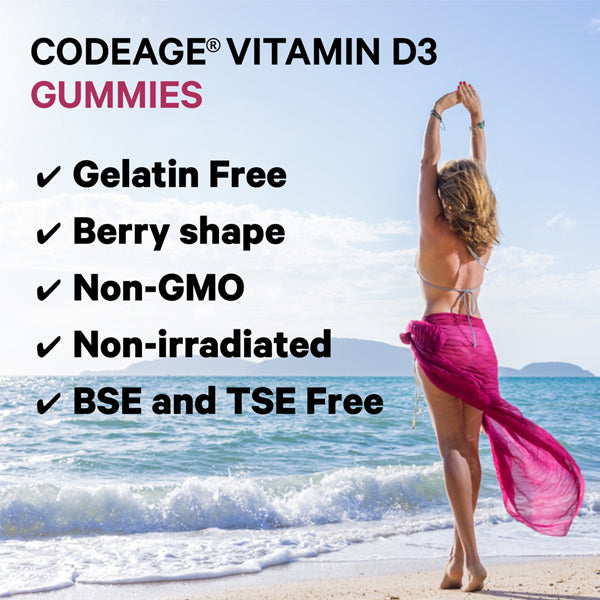 3 x 60ct CodeAge Vitamin D3 Gummies 5000IU