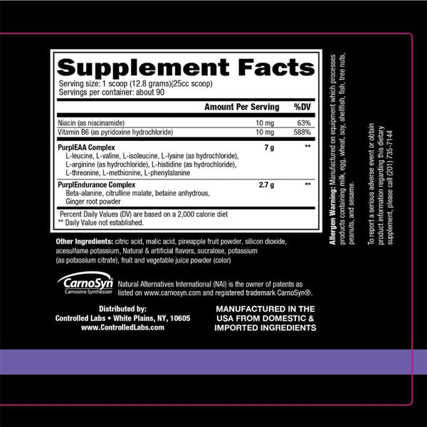 Controlled Labs Purple Wraath Intraworkout 90 Servings