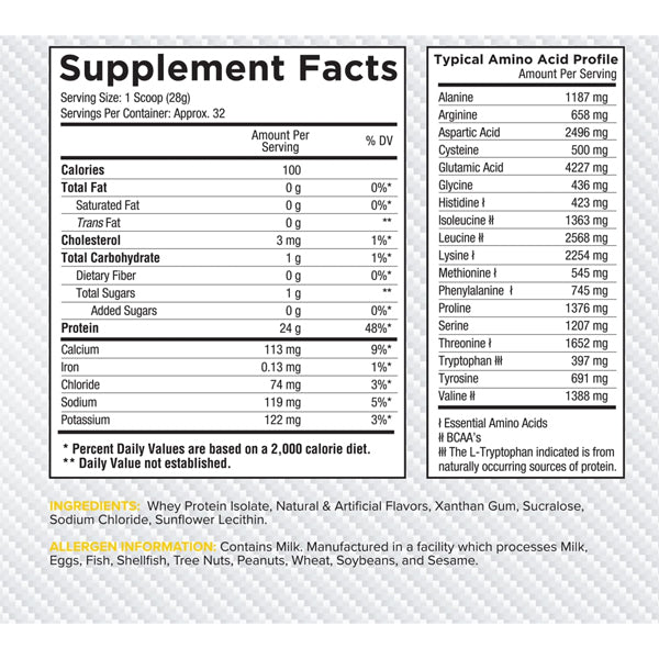 Core Nutritionals ISO Whey 2lbs