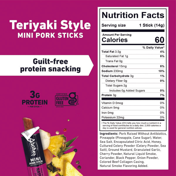 Country Archer Mini Pork Sticks 36pk