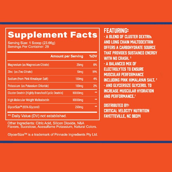 Critical Velocity Propellant 564 Intra-Workout 29 Servings