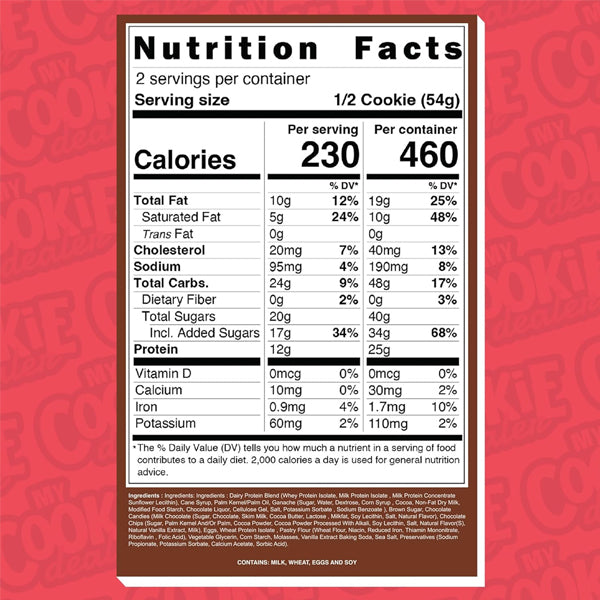 My Cookie Dealer Protein Cookies 12pk