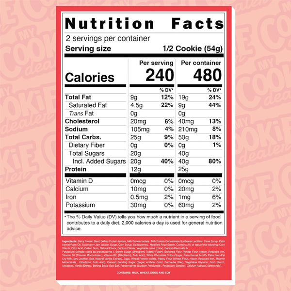 My Cookie Dealer Protein Cookies 12pk