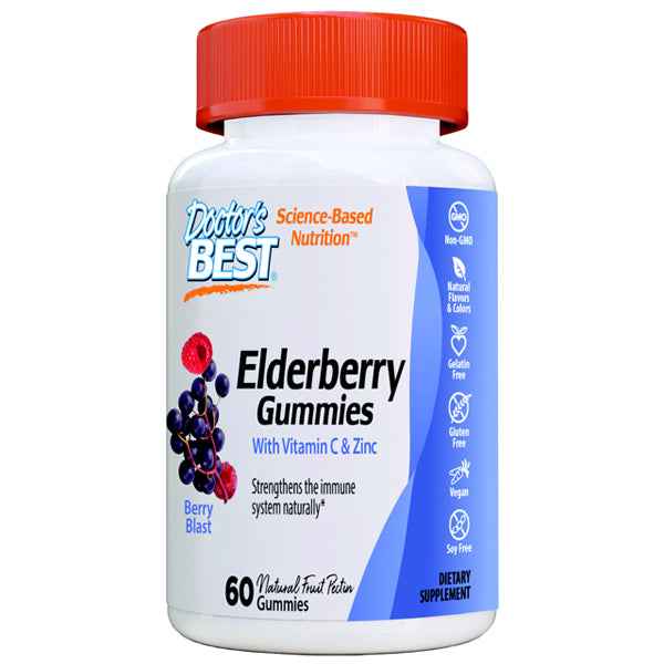 2 x 60 Gummies Doctor's Best Elderberry